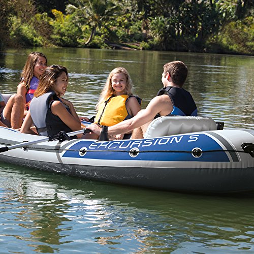 Set Bateau Gonflable 5 Places Intex Excursion 5