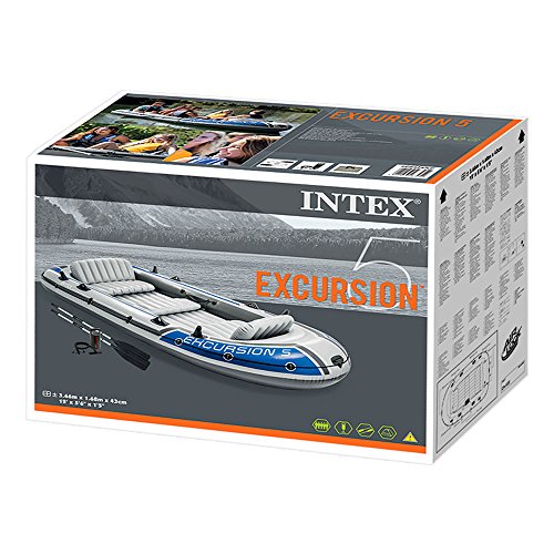 Set Bateau Gonflable 5 Places Intex Excursion 5