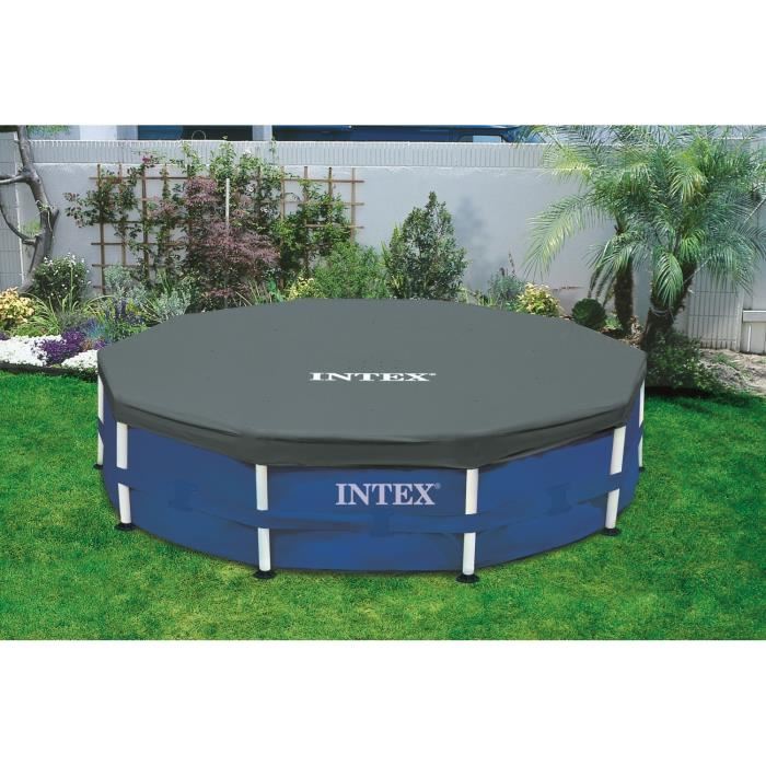 Bache Pour Piscine Tubulaire Ronde 3,05m - Intex