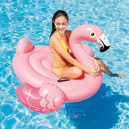 Paris Prix - Flamant Rose Gonflable a Chevaucher 142cm Rose