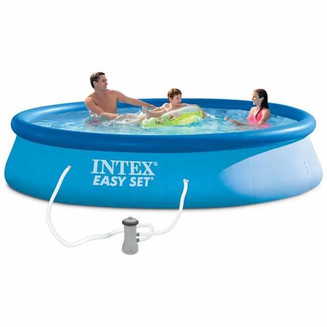 Intex Easy Set Pool Piscine 396 X 84 Cm Avec Systeme De Filtration 220a240 V 28142np