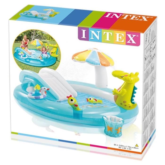 Intex Piscine Enfant / Aire De Jeux Aquatique Aligator