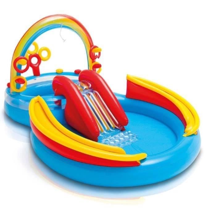 Intex Piscine Gonflable Rainbow Ring Play Center 297x193x135cm 57453np 91526