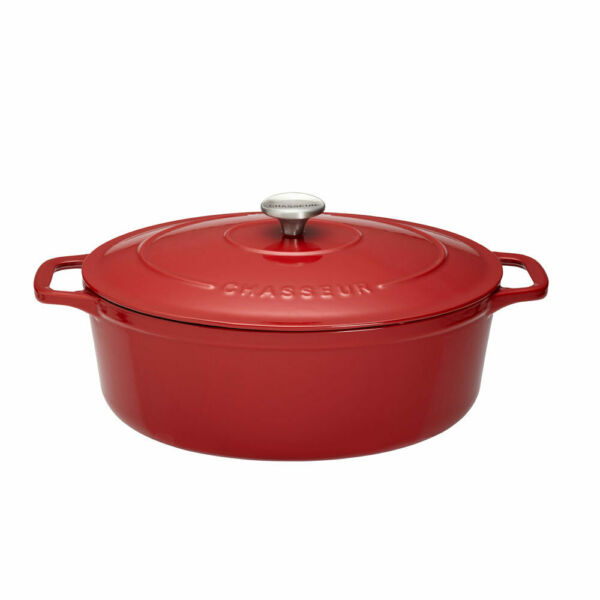 Chasseur Cocotte Sublime fonte ovale 85 L 35 cm rouge Chasseur