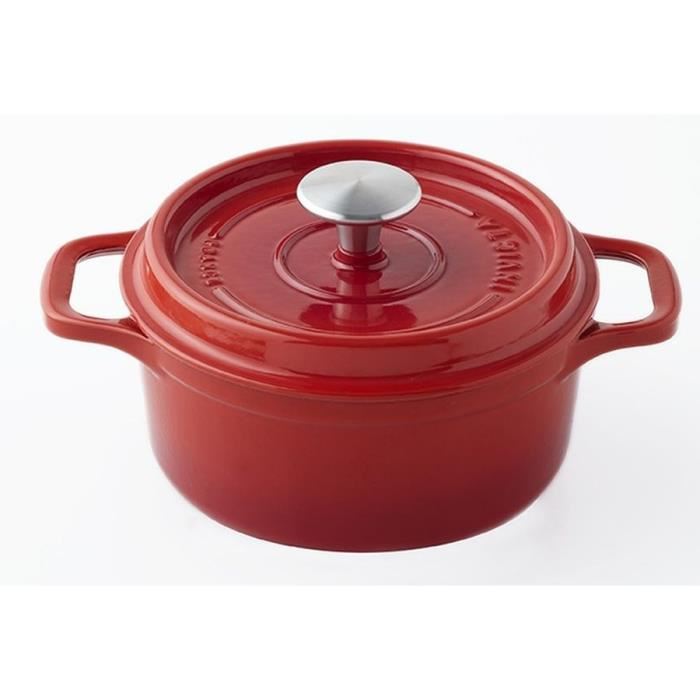 Invicta Cocotte Ronde - Ø 18 Cm - Rubis - Tous Feux Dont Induction