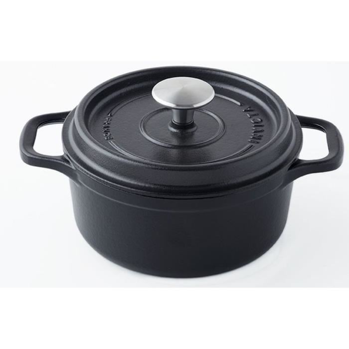 Invicta Cocotte Ronde En Fonte - Ø24 Cm - Noir