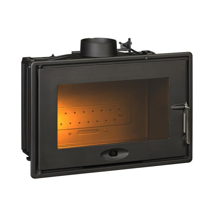 INVICTA Foyer 700 7 kW Fonte Optimise avec volet Buches 53 cm Rendement 76 Flamme verte 6 Fabrique en FRANCE