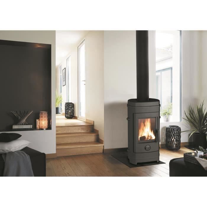 Poele A Bois Invicta Remilly Puissance Optimale 7 Kw Max 105 Kw Buches 34 Cm Max Fonte Fabrique En France Ecodesign