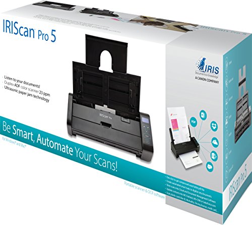 Scanner De Documents Iriscana¢ Pro 5 Winmac 23ppm Adf 20pages Iris