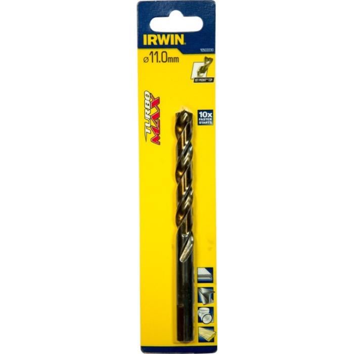 IRWIN Foret a metaux HSS Turbomax 11x142 mm