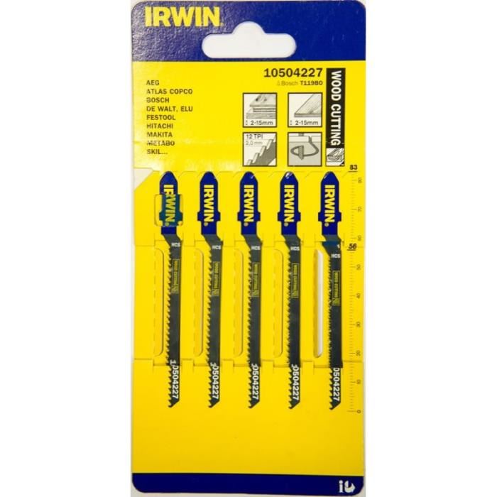 Irwin Lame De Scie Sauteuse Hcs Bois 83 Mm ; Irwin Tools (10504227)