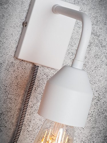 Applique murale acier avec interrupteur Madrid It's about Romi -Blanc