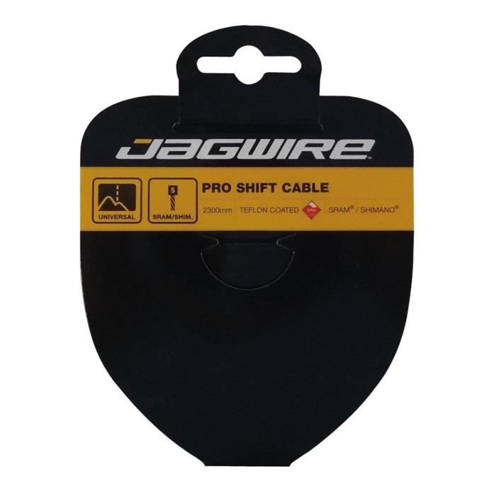 JAGWIRE Cable de derailleur Pro Polished - 1,1 x 2300 mm - Sram et Shimano