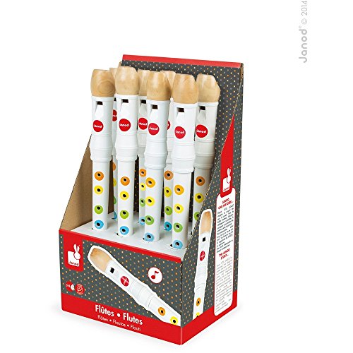 Flute En Bois - Janod - Confetti Blanche - Enfant - A Partir De 3 Ans