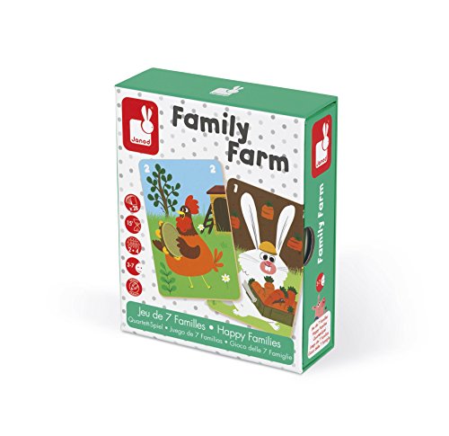 Jeu De 7 Familles - Janod - Family Farm - Theme Ferme - Multicolore