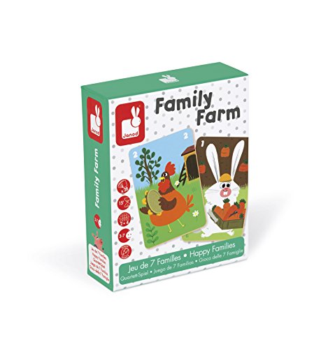 Jeu De 7 Familles - Janod - Family Farm - Theme Ferme - Multicolore