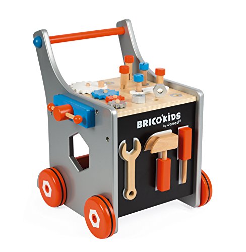 Chariot Magnetique Brico Kids - Janod - J06478 - Orange - Bois - Des 18 Mois