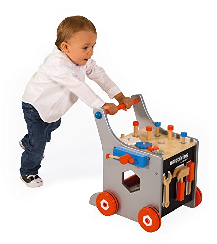 Chariot Magnetique Brico Kids - Janod - J06478 - Orange - Bois - Des 18 Mois