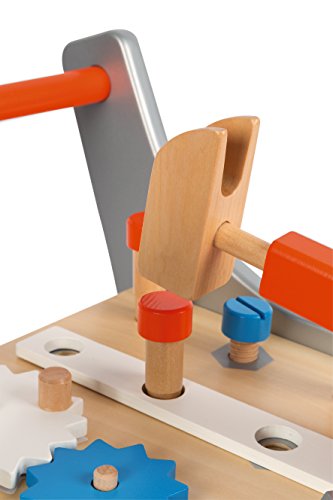 Chariot Magnetique Brico Kids - Janod - J06478 - Orange - Bois - Des 18 Mois