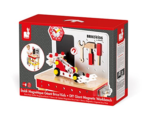 Juratoys Jouets D'imitation Etabli Magnetique Geant Redmaster (bois)