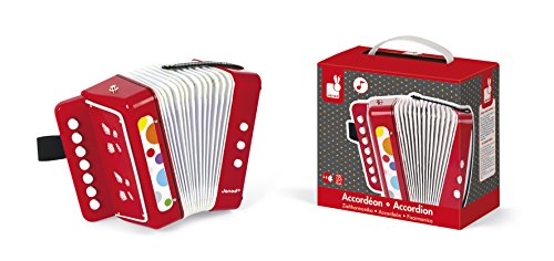 Accordeon Janod Confetti - Instrument De Musique Pour Enfant - Mixte - A Partir De 3 Ans