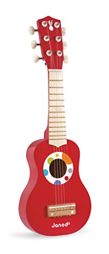 Guitare En Bois Janod Ma Premiere Guitare Confetti - Des 3 Ans