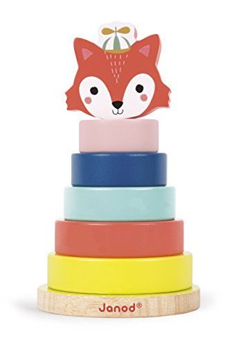 Janod - Empilable Renard Baby Forest (bois) - Des 1 An