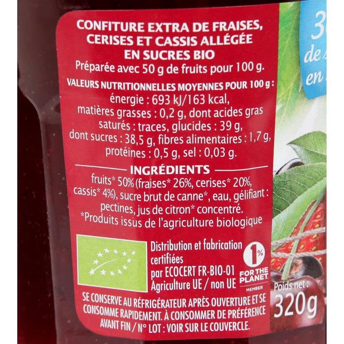 Jardin Bio Etic - Confiture Extra Frais ...