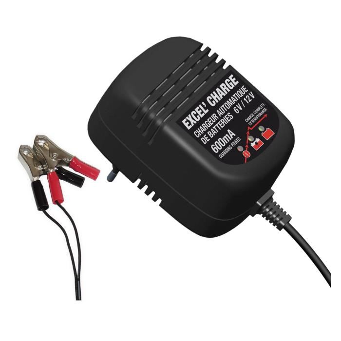 JARDIN PRATIC Chargeur de batterie de 5 a 32 Ah pour tondeuse