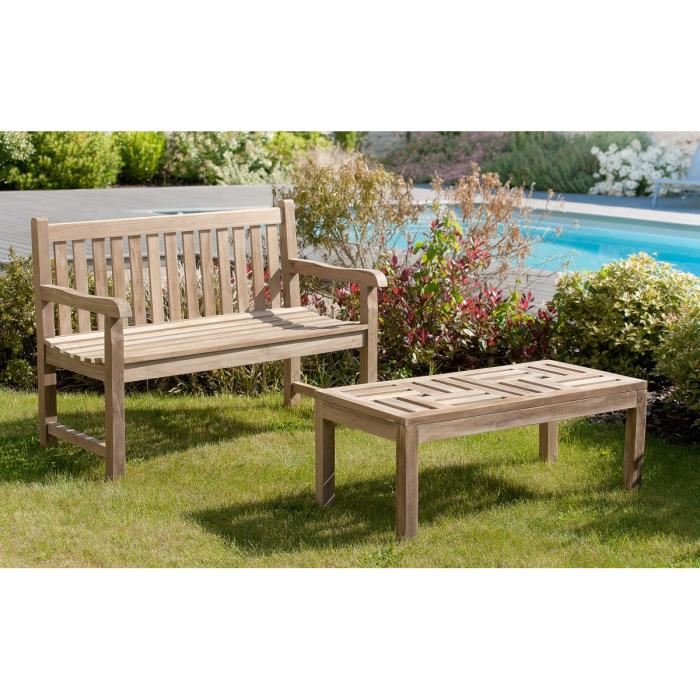 Java Banc De Jardin En Teck Massif Jarditeck