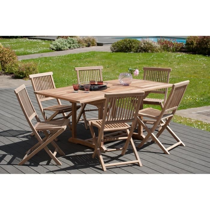 Lot De 2 Chaises Pliantes En Teck Massif