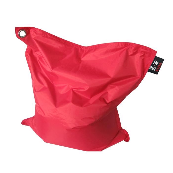 Cotton Wood Pouf De Sol Rectangulaire 110 X 130 Cm In&out Rouge Cerise