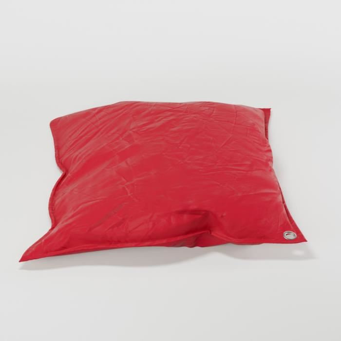 Cotton Wood Pouf De Sol Rectangulaire 110 X 130 Cm In&out Rouge Cerise
