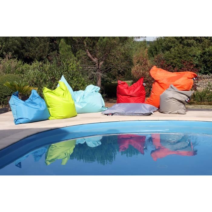 Cotton Wood Pouf De Sol Rectangulaire 110 X 130 Cm In&out Rouge Cerise
