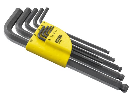 STANLEY Etui 9 cles males longues a tete spherique