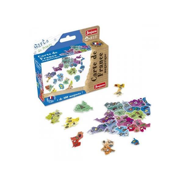 Jeujura Carte De France Magnetique 100 Caracteres Aimantes Orange Interieur