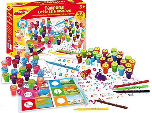 Tampons Lettres Animaux Maped Coffret Ludo Educatif Pour Enfants A Partir De 3 Ans