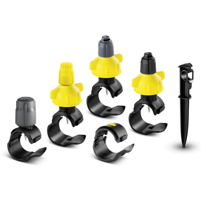 Set Micro-asperseurs - Karcher - 5 Goutteurs - 10 Micro Asperseurs - 10 Colliers Reparateurs