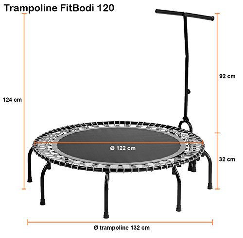 Kangui - Mini Trampoline Fitness Fitbodi Ø120 - Qualite Pro - Certifie Par Le Critt