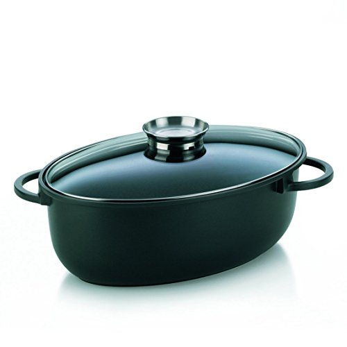Cocotte A Braiser Kela Ovale Fonte Daluminium Revetement Greblon Tous Feux