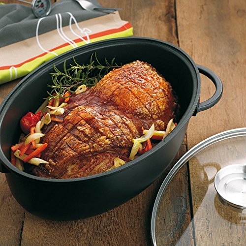 Cocotte A Braiser Kela Ovale Fonte Daluminium Revetement Greblon Tous Feux