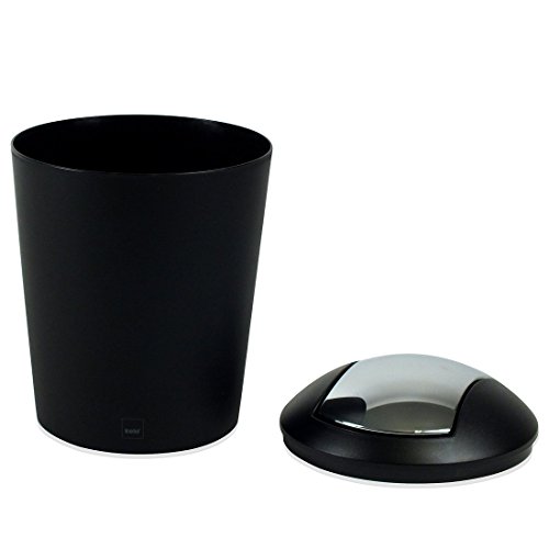 Poubelle De Salle De Bain Marta Kela - 1.7 L - Noir