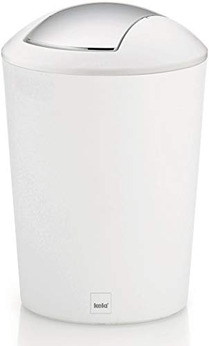 Poubelle De Salle De Bain Marta Kela 5 L Blanc