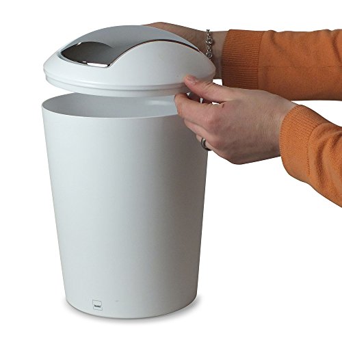 Poubelle De Salle De Bain Marta Kela 5 L Blanc