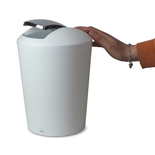 Poubelle De Salle De Bain Marta Kela 5 L Blanc