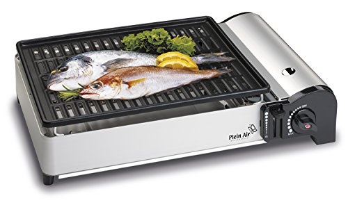 Barbecue Gaz Portable A Gaz Kemper 19 Kw Compact Plaque Anti Adhesive Table Balcons Terrasses Camping Table