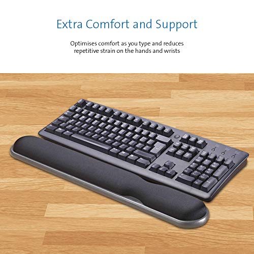 Kensington Repose-poignets Clavier En Gel Reglable En Hauteur, Noir