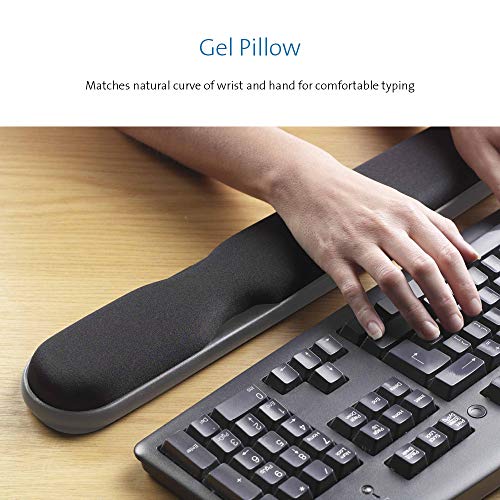 Kensington Repose-poignets Clavier En Gel Reglable En Hauteur, Noir