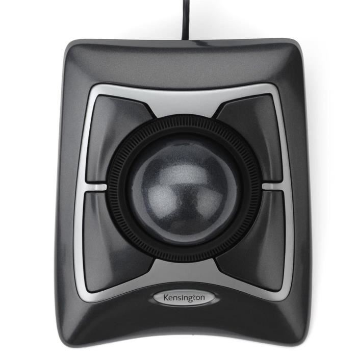 Kensington Trackball Filaire Expert Mouse Cable Usb Compatible Pc Et Mac® Noir