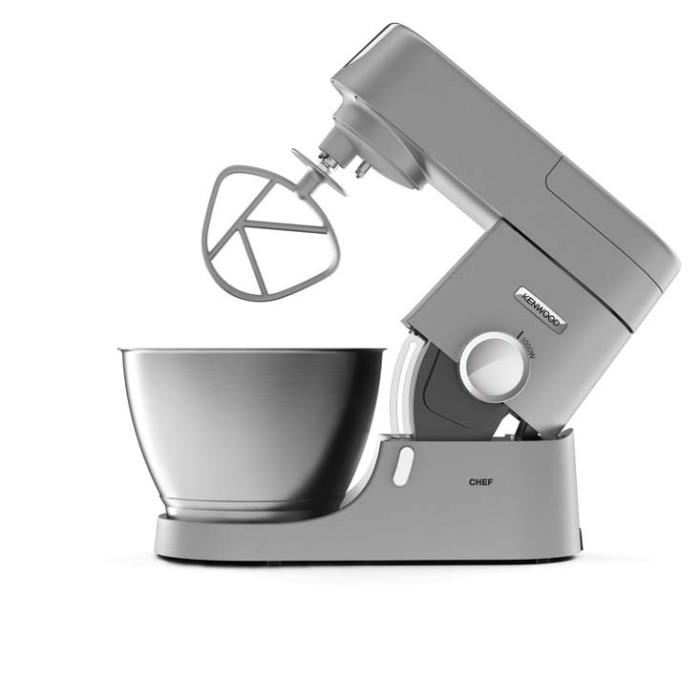 Robot Patissier Chef Kenwood Kvc3100s Bol Inox 46 L Petrin Fouet Et Batteur Inclus 1000 W Argent
